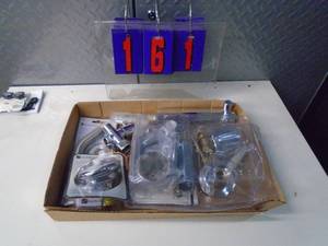 lot 161 image: Flat of electronics or plumbing store pulls. As shown.
