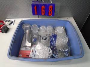 lot 168 image: Flat of electronics or plumbing store pulls. As shown.