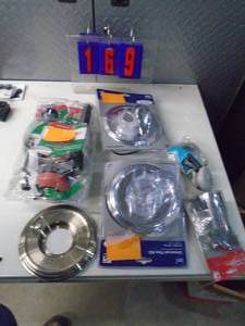 lot 169 image: Flat of electronics or plumbing store pulls. As shown.