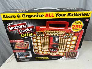 New battery Daddy Ultra battery Organizer System with Tester and Tools