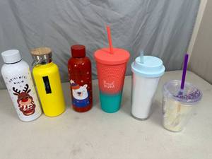 6 New Tumblers  Water Bottles - Scuffed