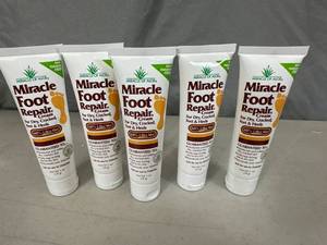 5 New Bottles of Miracle Foot Repair Cream