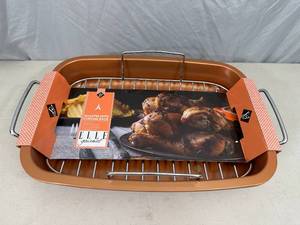 New Elle Gourmet Roaster with Chrome Rack