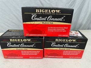 3 New Boxes of Bigelow Constant Comment Tea