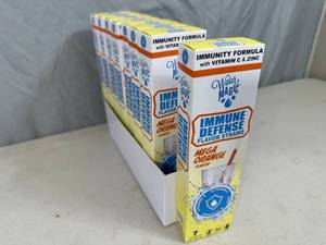 8 Boxes of Water Magic Immune Defense Flavor Straws - Mega Orange Flavor