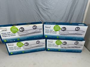 4 New Homz Suction Cup Shower Shelf