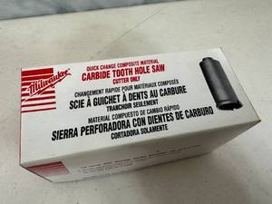 New Milwaukee Carbide Tooth Hole Saw 1-14