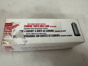 New Milwaukee Carbide Tooth Hole Saw 1