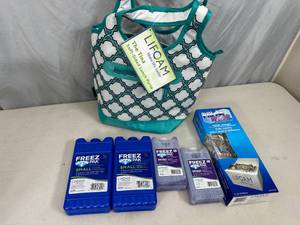 New Lunch Cooler with Assorted Ice Packs