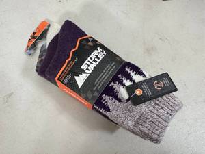 2 New Pairs Thermal Wool Blend Boot Socks
