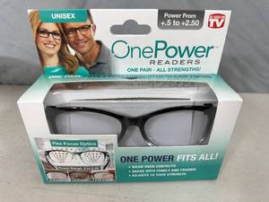 New Pair of One Power Reader Glasses - All Strengths
