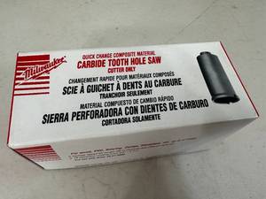 New Milwaukee Carbide Tooth Hole Saw 1-14