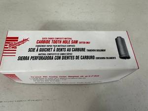 New Milwaukee Carbide Tooth Hole Saw 1 -18