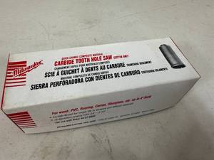 New Milwaukee Carbide Tooth Hole Saw 1