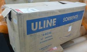 New box of 40 absorbent socks 42 in long for spills