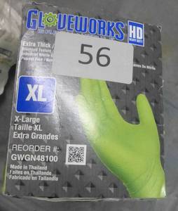 Box of 100 Extra thick nitrile powder free gloves size XL