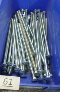 Bin of 38-16x10 carriage bolts