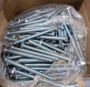 Box full of 100  12-13x6 tap bolt zinc