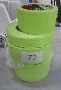 5 New rolls of 3M 401 masking tape and 2 partially used
