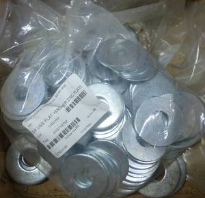 110 flat washers 34 zinc plated