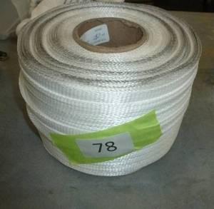 Roll of poly woven cord strapping