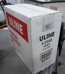 New box of 8 rolls of 3 in wide x 375ft long reinforced wet tape