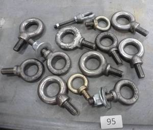 lot of 34 in eye bolts and similar