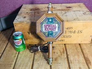 lot 21 image: Vintage Special Export Beer Light-Works