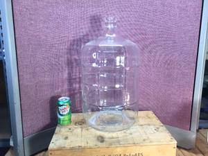 lot 49 image: Large Vintage Glass JarBottle
