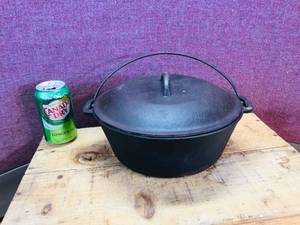 lot 112 image: Cast Iron Dutch Over with Lid