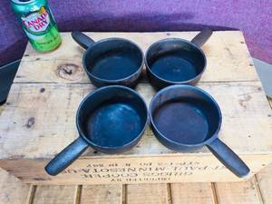lot 115 image: 4 Cast Iron AM Mini Pans