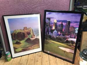 lot 148 image: Famous Golf Course Locations Framed Posters