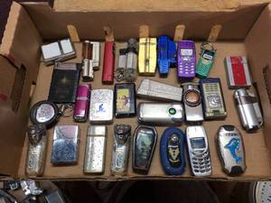 lot 165 image: Group Vintage Pocket Lighters