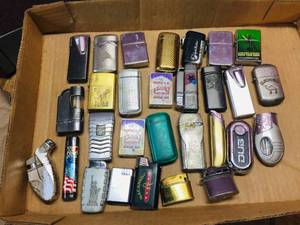 lot 168 image: Group Vintage Pocket Lighters