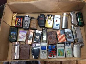 lot 177 image: Group Vintage Pocket Lighters