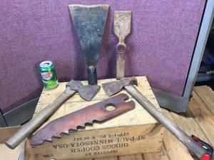 lot 214 image: Old AXEX - Metal Tools