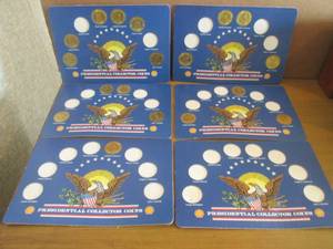 (R2) Assorted Presidential Collector Coins with Card Displays