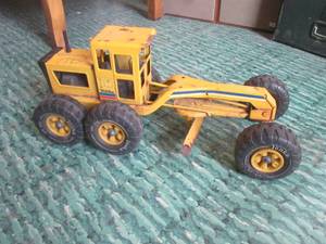 (R2) Vintage Tonka Road Grader Pressed Steel Number 16180 Stamped On Bottom 17 12 Long