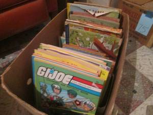 (R1) Box of Assorted Vintage Kids Books, Activity Books and Coloring Books