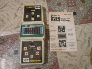 (R1) Vintage Coleco Head to Head Electronic Football with Manual