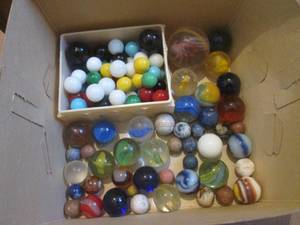 (R2) Assorted Vintage Marbles...