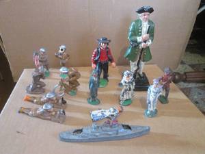 (R2) Assorted Vintage Metal Figures - Some Are Broken