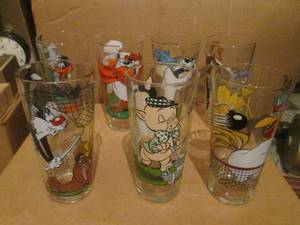 (R1) Vintage 1976 Pepsi Collector Series Glasses (Qty 7) See Photos