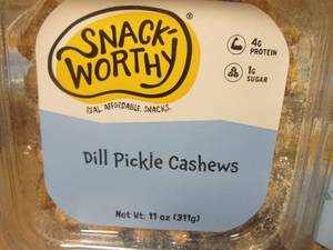 lot 16 image: Case of 6 Dill Pickle Cashews 11oz Containers Past Date