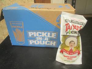 lot 19 image: 12 Pickle In-A-Pouch Tapatio Flavored Best by Sept 2024