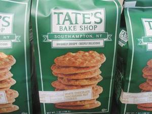lot 56 image: 3 Bags Tates Bake Shop White Chocolate Macadamia Nut Cookies 7oz Bags Past Date