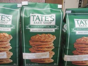 lot 57 image: 3 Bags Tates Bake Shop White Chocolate Macadamia Nut Cookies 7oz Bags Past Date