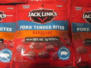 lot 62 image: 6 Bags Jack Links Barbecue Pork Tender Bites 2.85oz Past Date