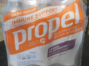 lot 86 image: 2 - 6-Packs Lemon Blackberry Propel 16.9oz Bottles Best by Jan 2024