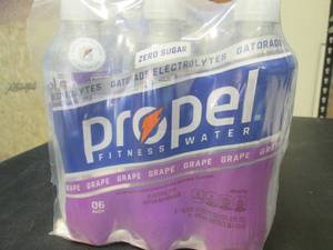 lot 95 image: 2 - 6-Packs Grape Propel 16.9oz Bottles Past Date